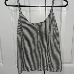 button detail tank top
